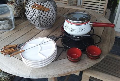 Fondueset compleet, Huis en Inrichting, Keuken | Servies, Gebruikt, Ophalen