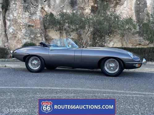 Jaguar E-Type Series 2 Cabriolet | 1969 | Route 66 Auctions, Auto's, Oldtimers, Bedrijf, Te koop, Jaguar, Benzine, Overige carrosserie