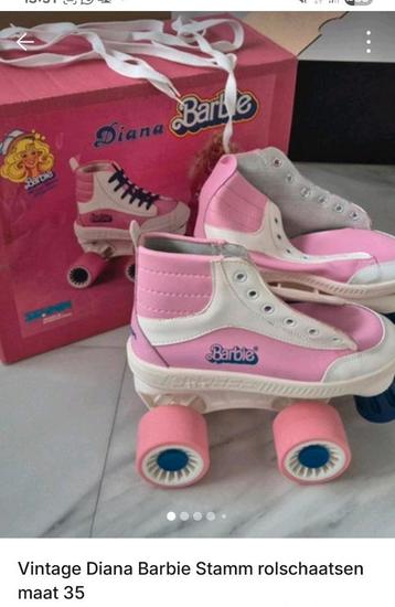 Vintage retro Barbie stamm rolschaatsen maat 35 beschikbaar voor biedingen