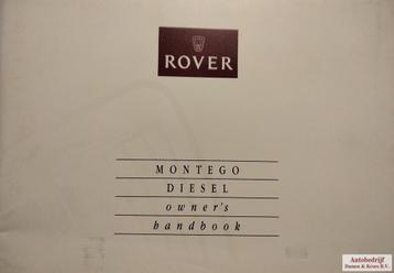 Handboek Rover Montego 2,0 Diesel AKM6390 (Engelstalig)