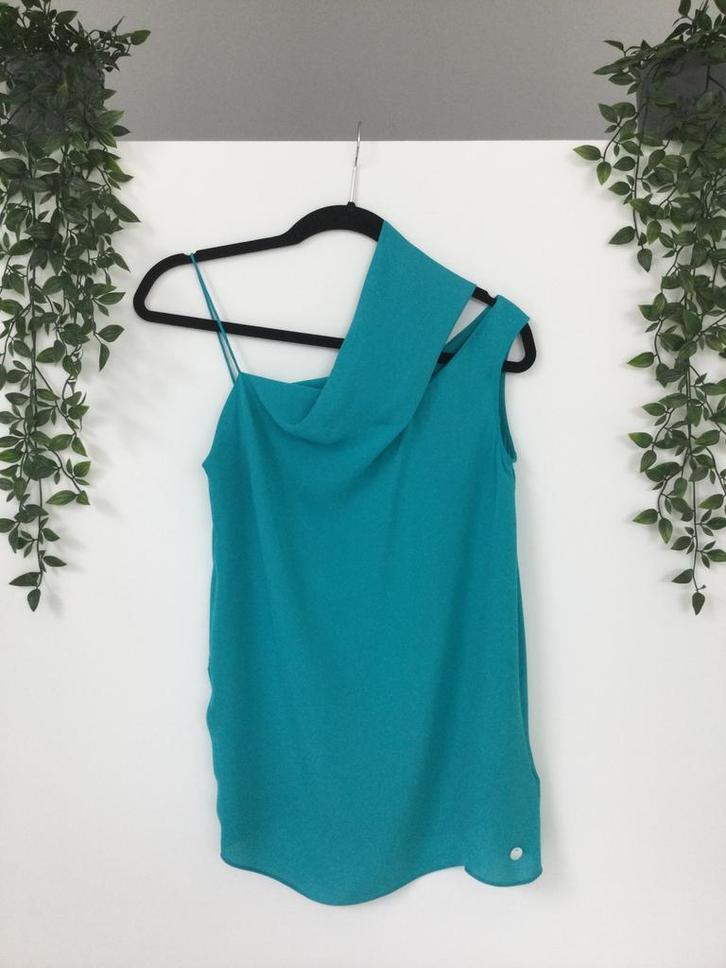 Turquoise top Liu Jo maat 36, Kleding | Dames, Topjes, Zo goed als nieuw, Maat 36 (S), Groen, Zonder mouw, Ophalen of Verzenden