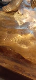 Superbe Bronze doree signer Rodin ( les lutteurs), Enlèvement, Bronze