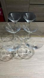 6 cocktailglazen, Verzamelen, Ophalen, Zo goed als nieuw