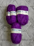 3 bollen 50gr Bergère de France, sprankelend, paars, Hobby en Vrije tijd, Breien en Haken, Ophalen, Nieuw, Breien, Wol of Garen