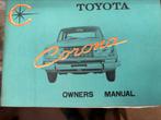 Owner’s manual Toyota Corona in engels, Ophalen of Verzenden