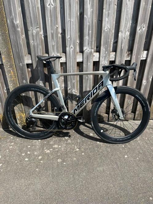 Merida reacto racefiets, Fietsen en Brommers, Fietsen | Racefietsen, Zo goed als nieuw, Heren, 28 inch, Carbon, 53 tot 57 cm, Ophalen