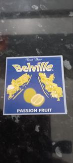 Bieretiket belville fruit beer passion fruit, Comme neuf, Enlèvement ou Envoi