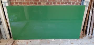 GRATIS - groene 4mm glasplaat 100,5cm x 196cm -  beschikbaar voor biedingen
