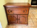 Meuble avec plateau mobile, style ancien, état comme neuf, Ophalen, Bois-Chêne, 100 tot 150 cm, Eikenhout