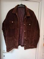Velours jas chocoladebruin  maat L, Ophalen, Zo goed als nieuw