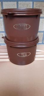 Boîte tupperware. Thé et café. Neuf, Ophalen, Nieuw, Bruin, Bus of Trommel