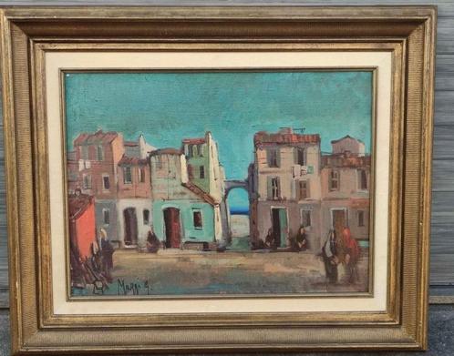 Huile sur toile signe gianpietro Maggi, Antiek en Kunst, Kunst | Schilderijen | Klassiek, Ophalen of Verzenden