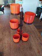 Vintage Oranje kruiden/plantenrekje, Ophalen of Verzenden, Huis en Inrichting