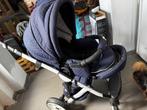 Poussette p’tit chou bleu navy, Met autostoeltje, Zo goed als nieuw, Ophalen, Kinderwagen