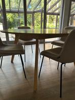 Tafel eikenkleur 150 cm, Huis en Inrichting, Ophalen, Gebruikt, 100 tot 150 cm, Vier personen