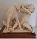 beeldjes van een hond die het gezicht van een meisje likt, Ophalen, Zo goed als nieuw, Overige typen