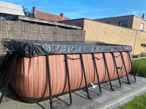 Exit zwembad (1m20 diep), Tuin en Terras, Zwembaden, Gebruikt, 120 cm of meer, 400 cm of meer, 200 tot 300 cm, Rechthoekig, Ophalen