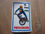 Sticker ik hou van Fietscross 7,5 x 12 cm, Ophalen of Verzenden, Nieuw, Overige typen