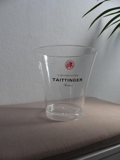 Seau en PVC transparent Taitinger - bon état, Collections, Vins, Comme neuf, Enlèvement ou Envoi