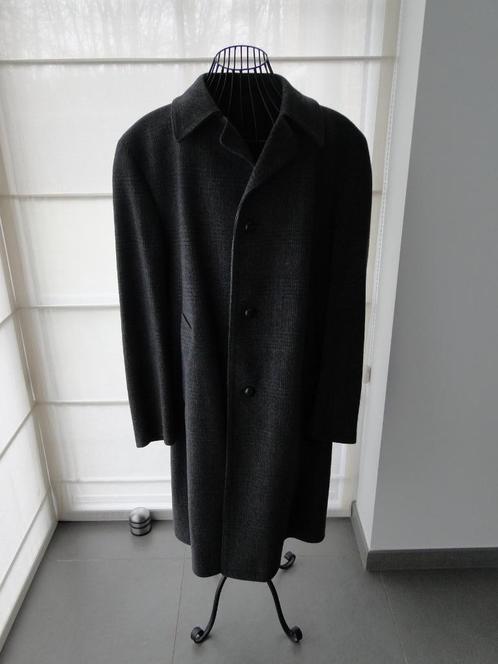 Geruite loden voor heren, Kleding | Heren, Jassen | Winter, Zo goed als nieuw, Maat 52/54 (L), Grijs, Ophalen of Verzenden