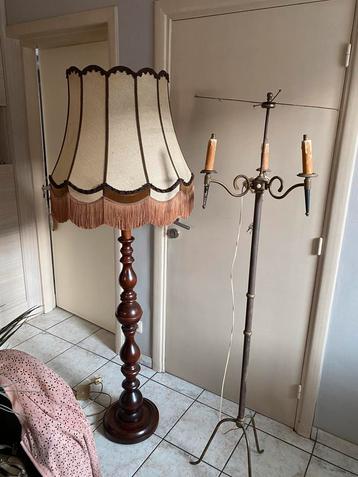 Vintage en antieke staande lamp, Enlèvement, Utilisé