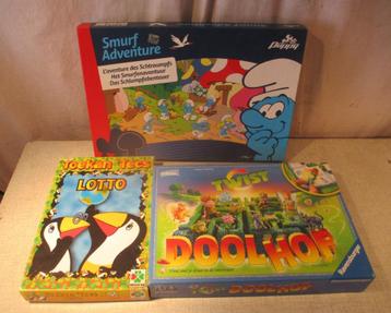 3 Leuke Gezelschapspellen - Lotto - Doolhof - Smurf beschikbaar voor biedingen