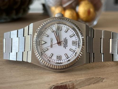 Seiko PRX Powermatic 80 White, Handtassen en Accessoires, Horloges | Heren, Nieuw, Polshorloge, Overige merken, Staal, Staal, Ophalen of Verzenden