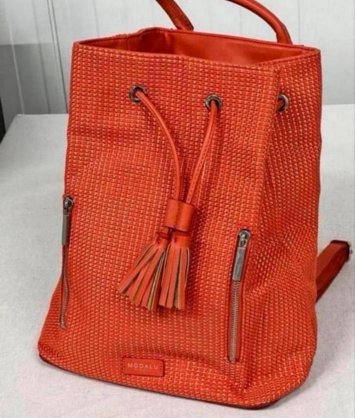 Modalu Lulu Backpack - Vintage oranje rugtas rugzak dames, Handtassen en Accessoires, Tassen | Damestassen, Zo goed als nieuw