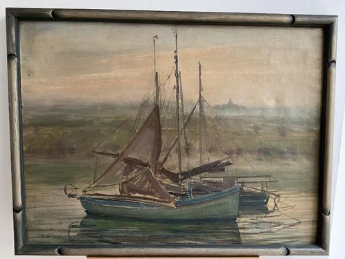 Nieuport door Gustaaf Buffel, Antiek en Kunst, Kunst | Schilderijen | Klassiek, Ophalen of Verzenden