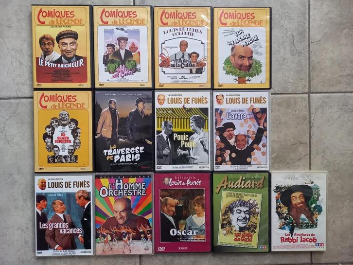 divers dvd louis de funés en super état 3€ pièces, Cd's en Dvd's, Dvd's | Avontuur, Zo goed als nieuw, Alle leeftijden, Ophalen of Verzenden