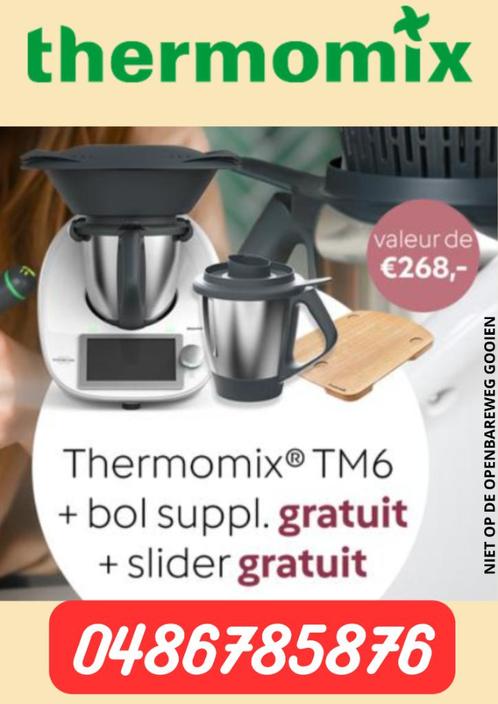 Thermomix Tm6 promo SEPTEMBRE 2024 + 2EME BOL + SLIDER GRATU, Electroménager, Mélangeurs de cuisine, Neuf, 2 à 3 litres, 3 vitesses ou plus