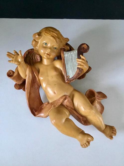 Engel met harp - Italy - 30cm - TOPOBJECT, Antiek en Kunst, Antiek | Religieuze voorwerpen, Ophalen