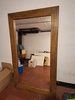Oude spiegel met nieuw eiken kader, Huis en Inrichting, Woonaccessoires | Spiegels, Zo goed als nieuw, Ophalen