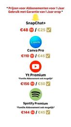 Spotify, YouTube en Meer Goedkoop