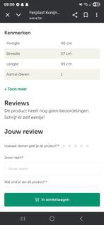 Konijnhok, Dieren en Toebehoren, Ophalen, Zo goed als nieuw