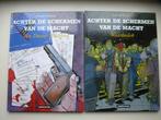 2 x ACHTER DE SCHERMEN VAN DE MACHT hardcover, Meerdere stripboeken, Ophalen of Verzenden, Gelezen