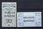BA9/10 MNH** 1935 - Spoorwegzegels met opdruk "BAGAGES - REI, Ophalen of Verzenden, Postfris, Postfris