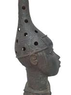"Royaume d'Ifé - Tête De Reine-mère" (bronze à patine noire), Antiquités & Art, Art | Art non-occidental, Envoi