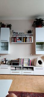 Wit design tv-meubel voor aan de muur van 180 cm, Zo goed als nieuw, Ophalen