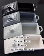 Nieuw! Mini cocotte’s setje van 4 stuks, Huis en Inrichting, Ophalen of Verzenden, Nieuw, Overige materialen, Koekenpan of Braadpan