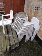 Allerhande tuin stoelen. 13 stuks, Tuin en Terras, Tuinstoelen, Ophalen, Gebruikt, Plastic, Stapelbaar