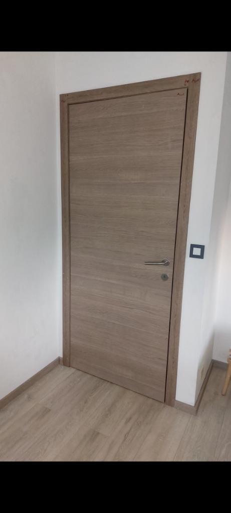 Porte Thys Chene Gris S63, Doe-het-zelf en Bouw, Raamkozijnen en Schuifdeuren, Gebruikt, Overige typen, Overige materialen, 150 tot 225 cm