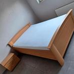 Tweepersoonsbed 140x200 met nachtkastje., Enlèvement, Comme neuf
