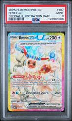 Eevee ex [SIR] PSA 9 - 167/131 - Prismatic Evolutions 2025, Hobby en Vrije tijd, Ophalen of Verzenden, Zo goed als nieuw, Losse kaart