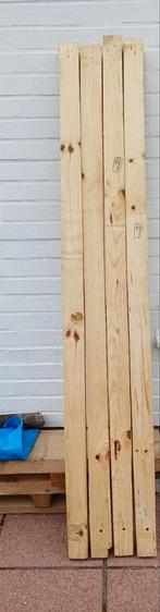 80 geschaafde balken, Doe-het-zelf en Bouw, Hout en Planken, Ophalen, Zo goed als nieuw, Balk