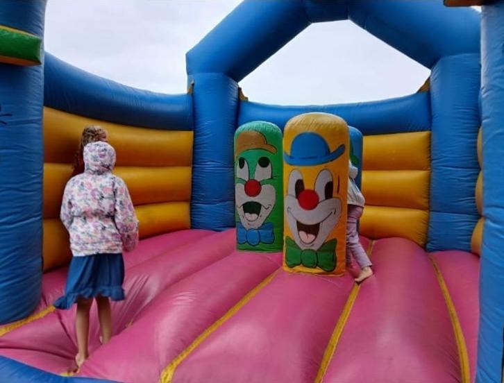 Springkasteel clown, Kinderen en Baby's, Speelgoed | Buiten | Speeltoestellen, Gebruikt, Overige typen, Ophalen