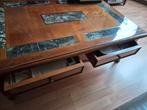 2 SALON TAFELS IN KERSELAAR MET LADE, Antiek en Kunst, Ophalen
