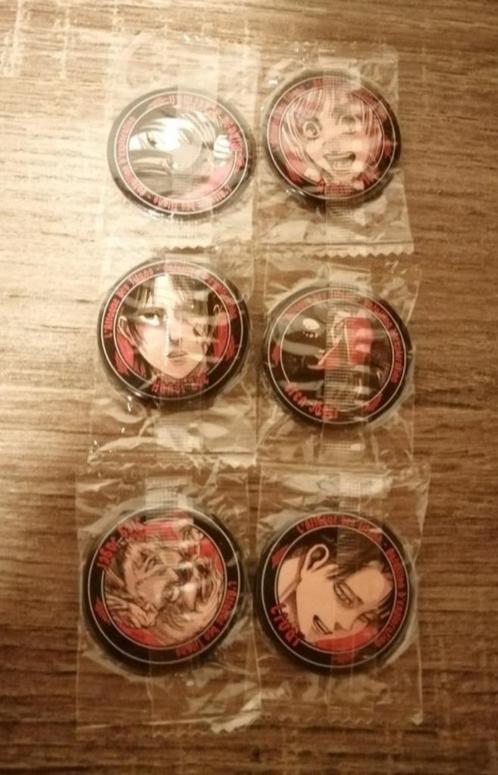 Badges Shingeki no Kyojin / Attack on Titan, Collections, Broches, Pins & Badges, Neuf, Insigne ou Pin's, Autres sujets/thèmes