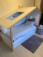 Kinderbed met logeerlade 90cm x 200 cm inclusief matrassen, Matelas, Enlèvement