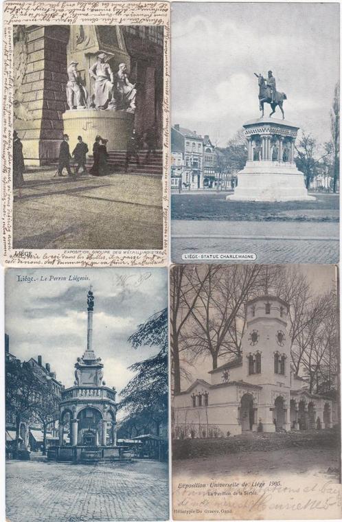 10 oude postkaarten van Luik - lot 5, Verzamelen, Postkaarten | België, Luik, Ophalen of Verzenden